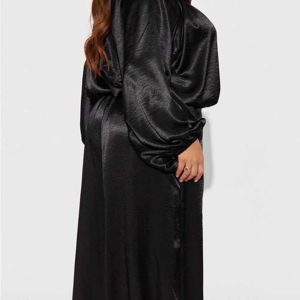 Fashion Nova Shimmering Black Jumpsuit - Picture 3 of 3